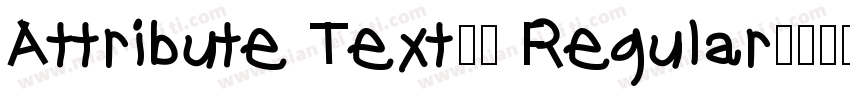 Attribute Text01 Regular字体转换
